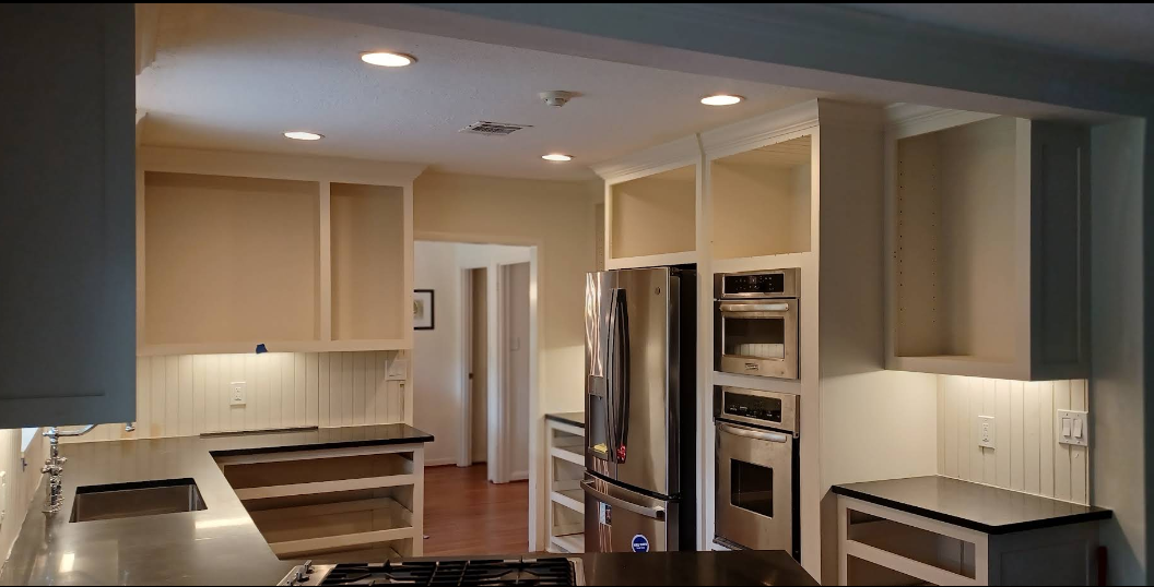 Kitchen recessed and under-cabinet lighting installed by A2M Services